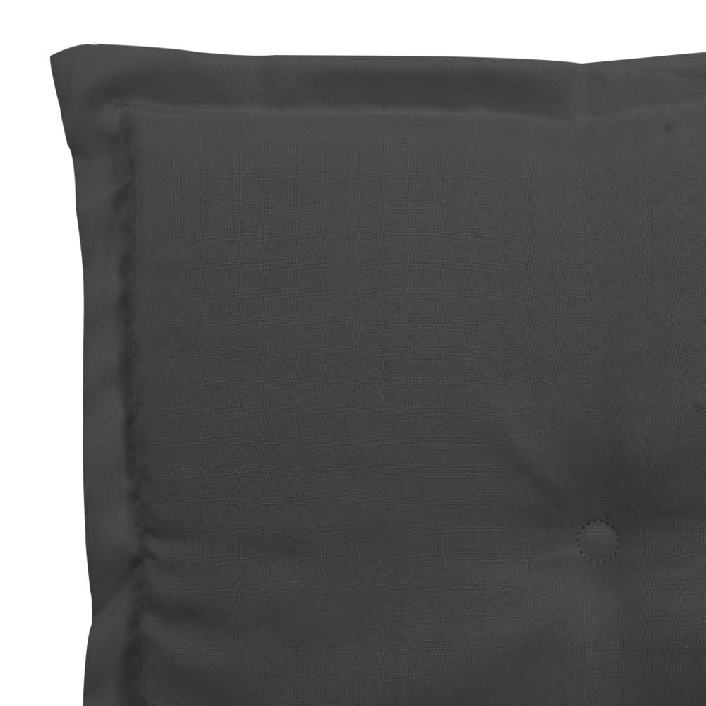 vidaXL Garden Chair Cushions 4 pcs Anthracite 15.7"x15.7"x1.2", 47588. Picture 6
