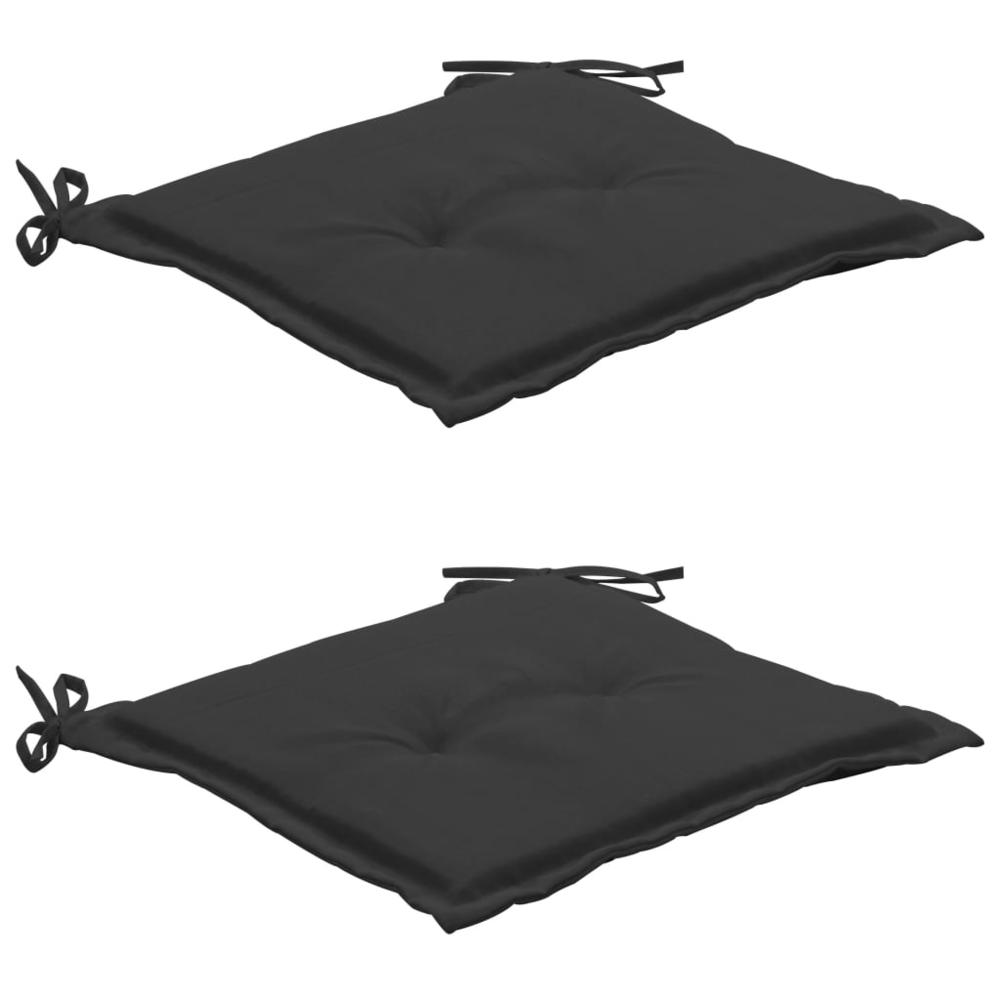 vidaXL Garden Chair Cushions 2 pcs Anthracite 19.7"x19.7"x1.2", 47602. Picture 1