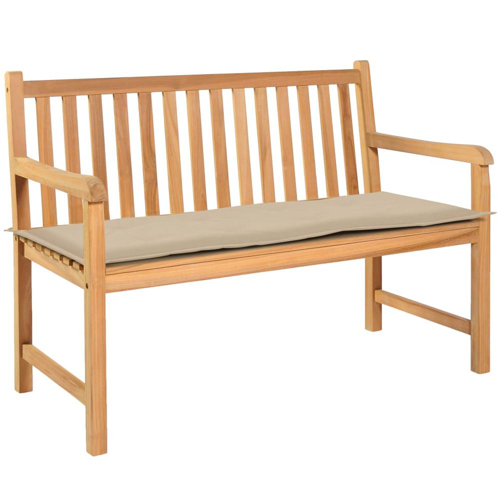 vidaXL Garden Bench Cushion Beige 59.1"x19.7"x1.2", 47627. Picture 1