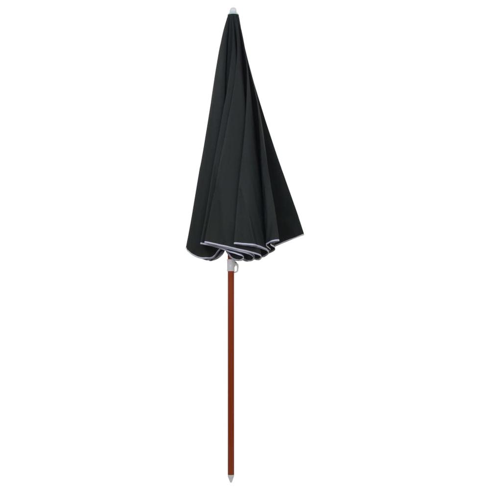 vidaXL Parasol with Steel Pole 94.5" Anthracite 7805. Picture 3