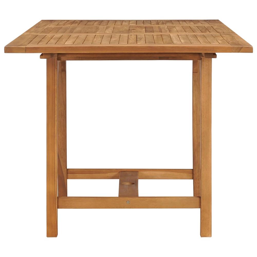 vidaXL Extending Garden Table (43.3"-63")x31.5"x29.5" Solid Teak Wood, 47420. Picture 7