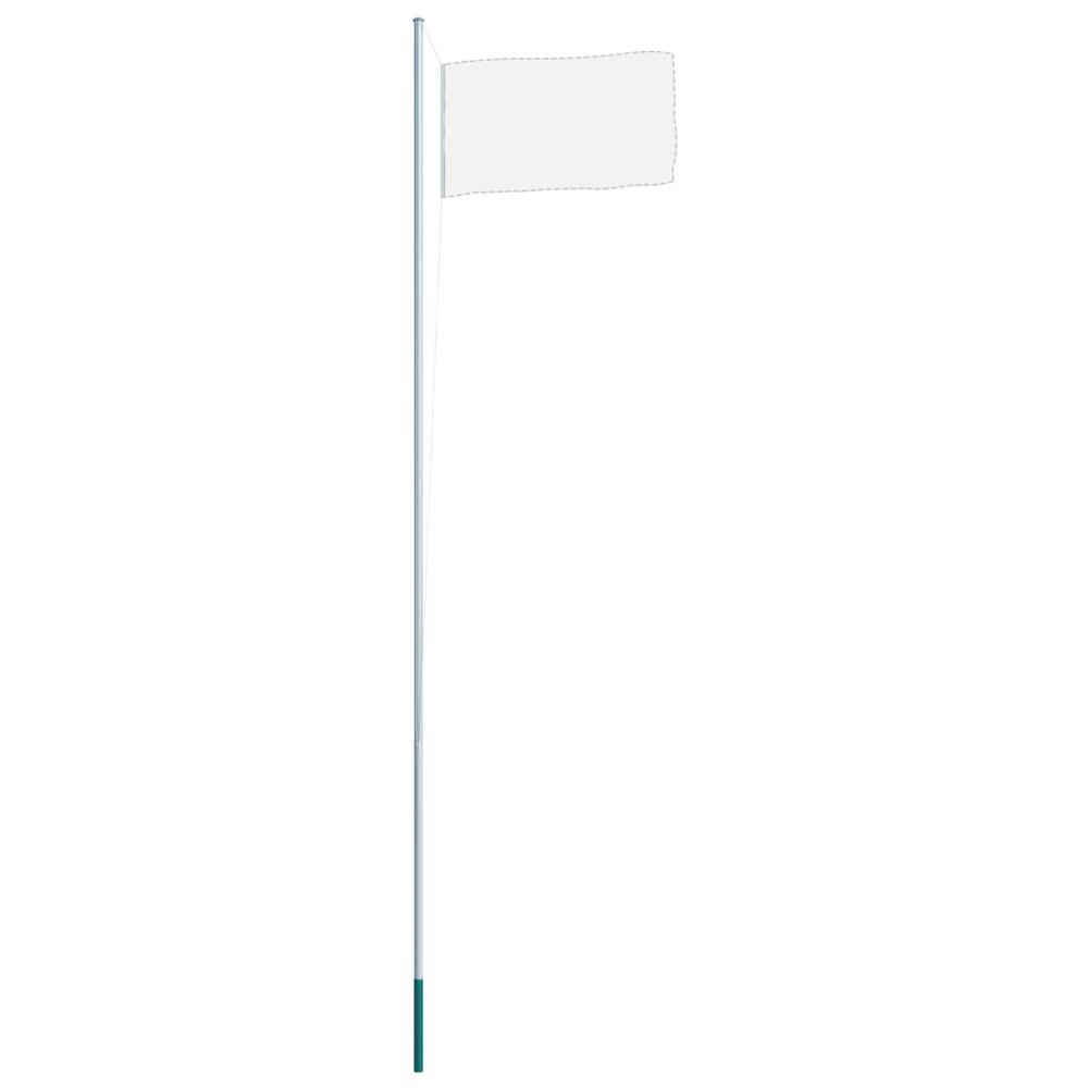vidaXL Sectional Flagpole Aluminum 244.1" 6069. Picture 3