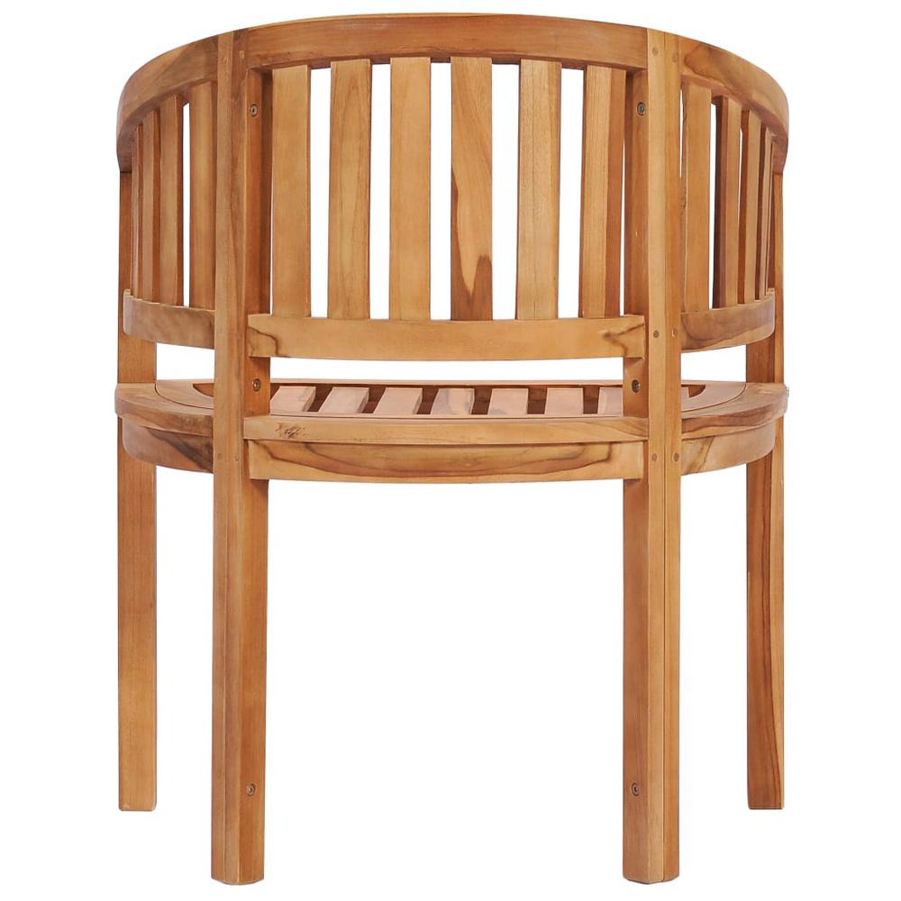 vidaXL Banana Chairs 2 pcs Solid Teak Wood, 48019. Picture 4