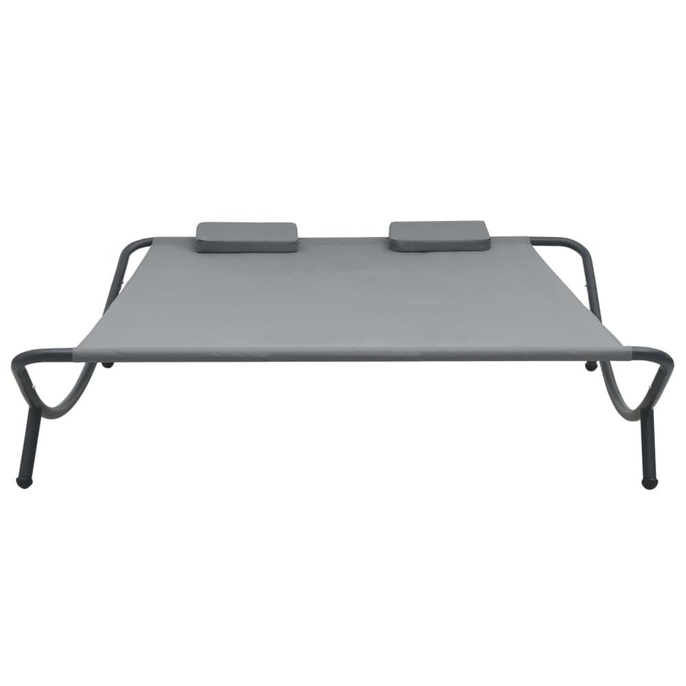 vidaXL Outdoor Lounge Bed Fabric Anthracite, 48076. Picture 2
