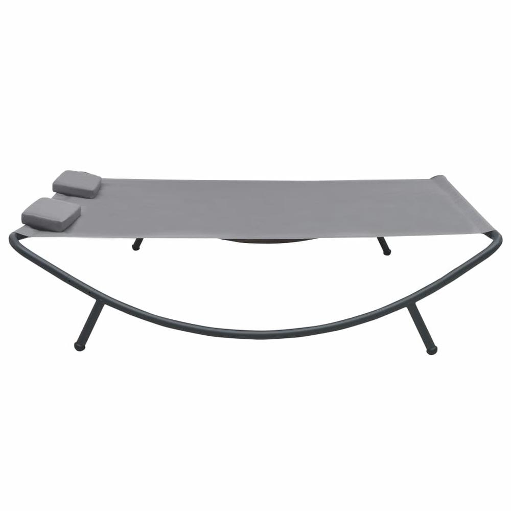 vidaXL Outdoor Lounge Bed Fabric Anthracite, 48076. Picture 3