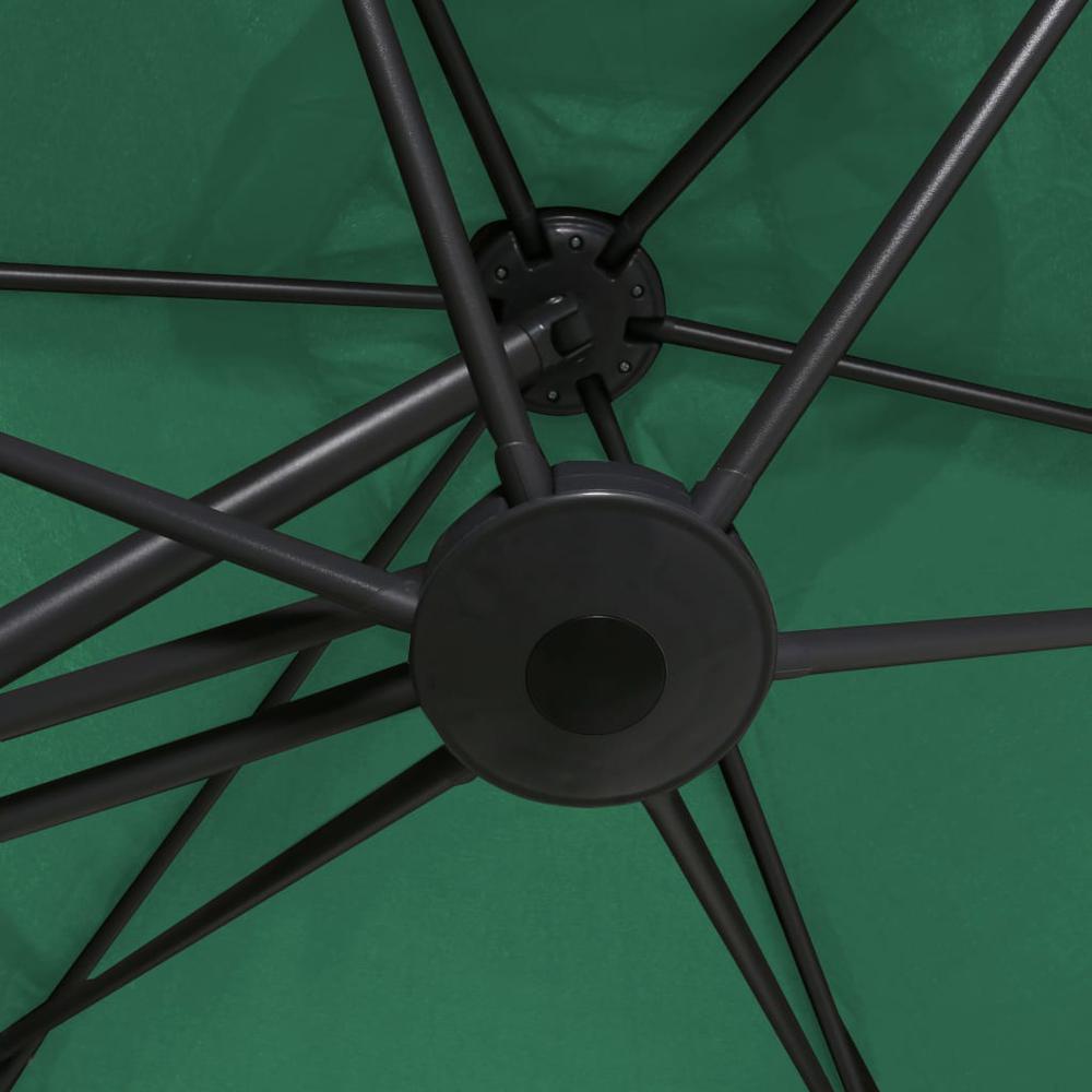vidaXL Outdoor Parasol with Steel Pole 118.1" Green 7312. Picture 2