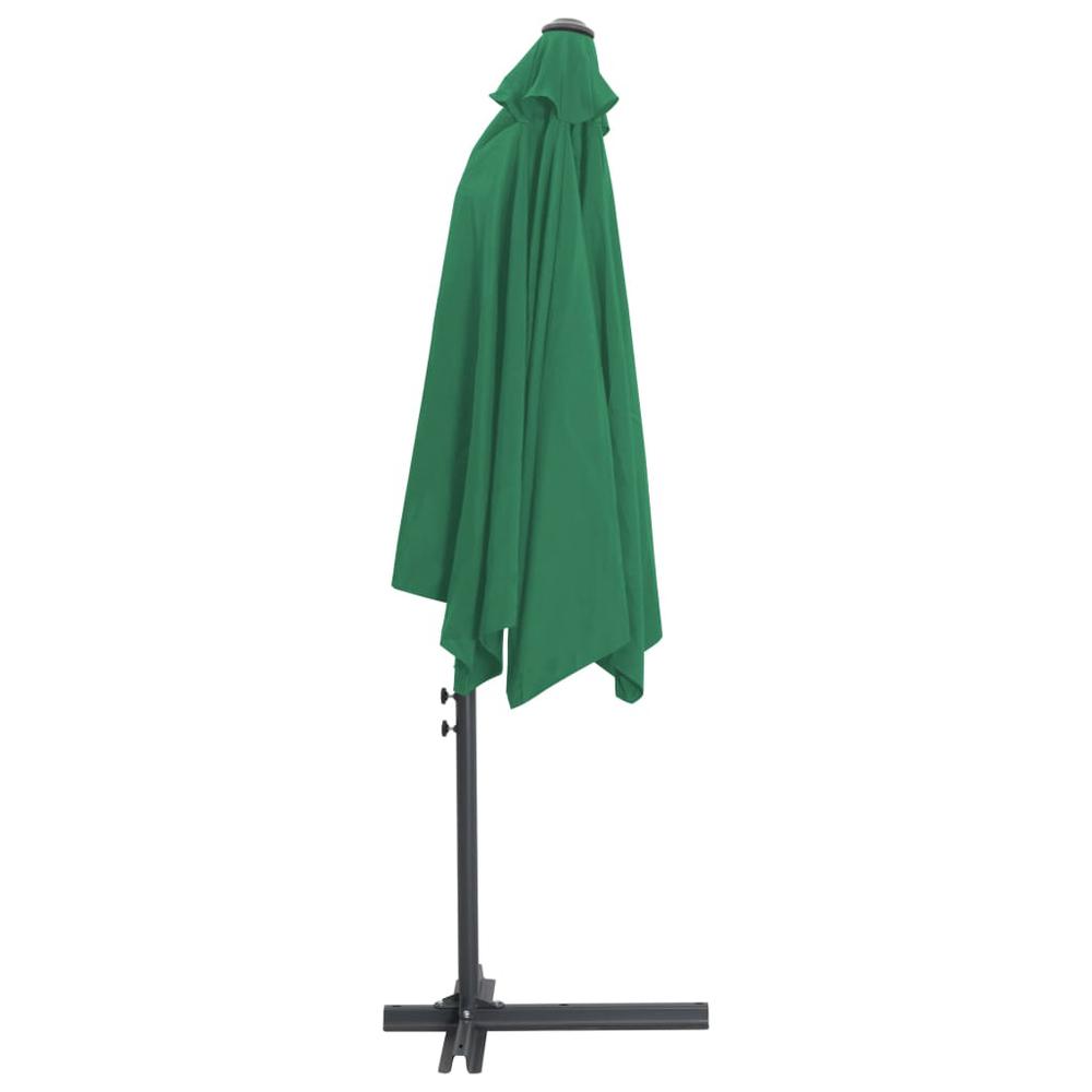vidaXL Outdoor Parasol with Steel Pole 118.1" Green 7312. Picture 5