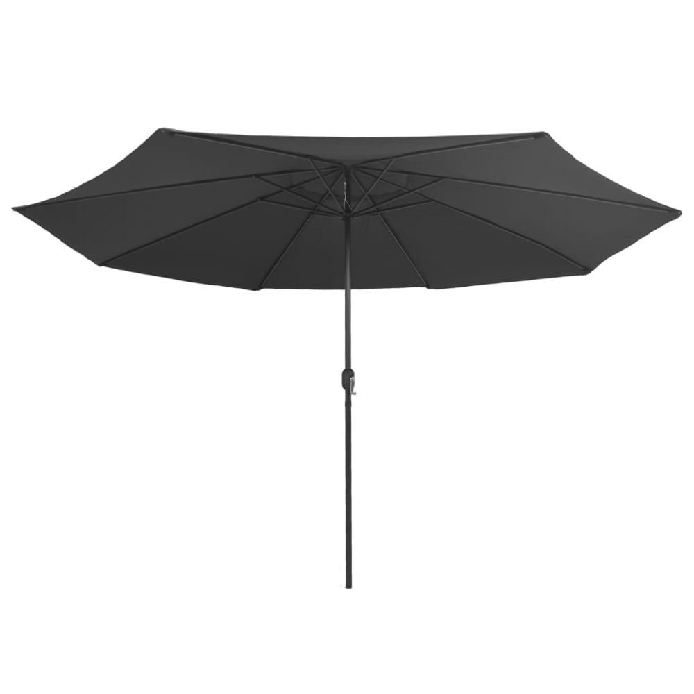 vidaXL Outdoor Parasol with Metal Pole 157.5" Anthracite 7380. Picture 4