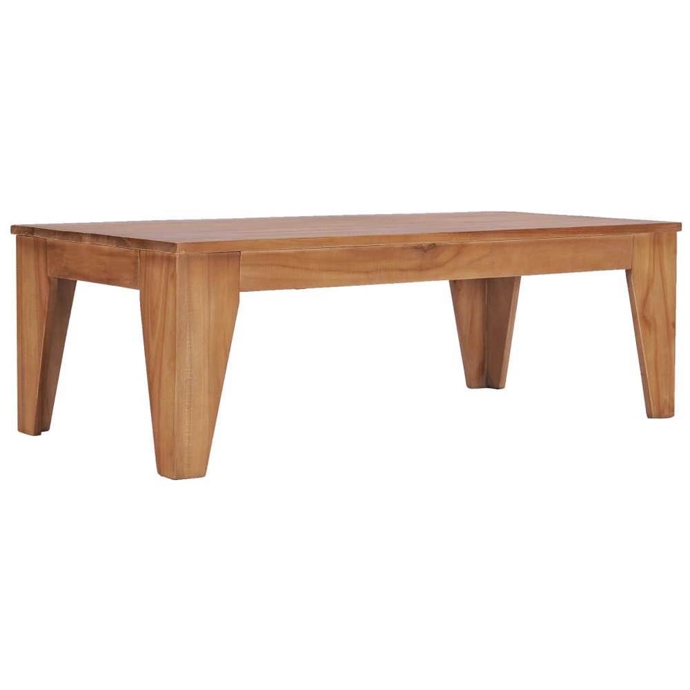 vidaXL Coffee Table 47.2"x23.6"x15.7" Solid Teak Wood, 286273. Picture 1