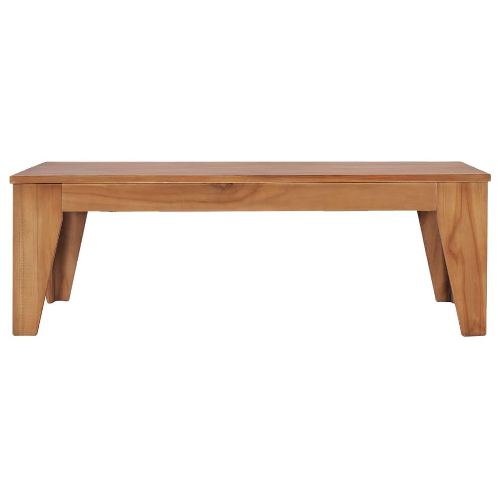 vidaXL Coffee Table 47.2"x23.6"x15.7" Solid Teak Wood, 286273. Picture 2