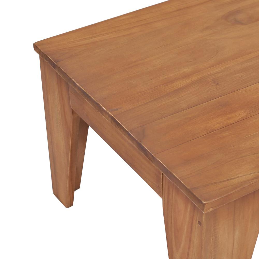 vidaXL Coffee Table 47.2"x23.6"x15.7" Solid Teak Wood, 286273. Picture 5