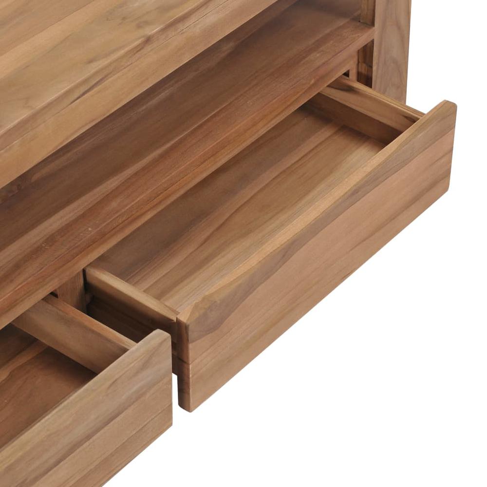 vidaXL TV Cabinet 47.2"x11.8"x15.7" Solid Teak Wood, 286277. Picture 6