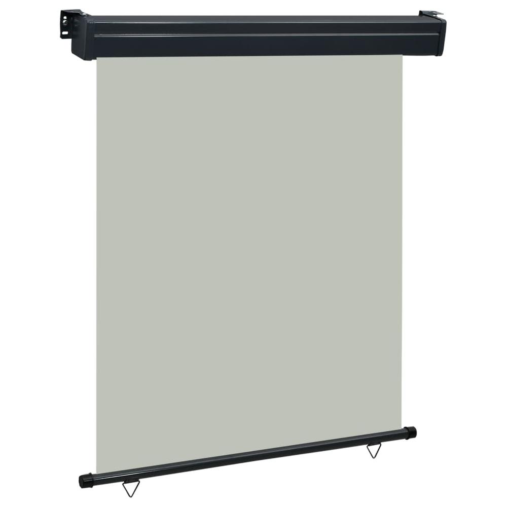 vidaXL Balcony Side Awning 55.1"x98.4" Gray, 48428. Picture 1