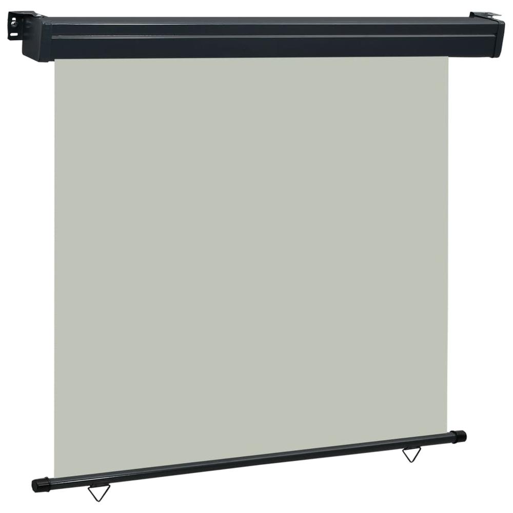 vidaXL Balcony Side Awning 63"x98.4" Gray, 48434. Picture 1