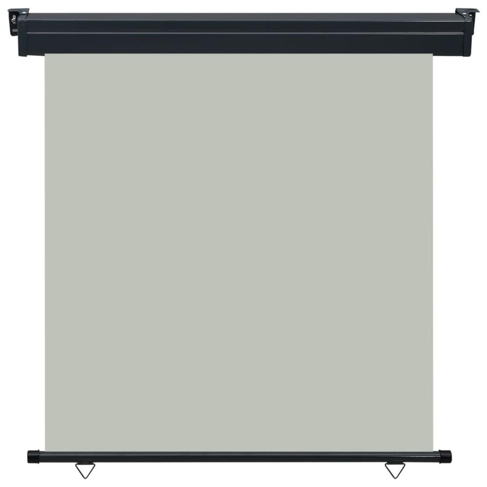 vidaXL Balcony Side Awning 63"x98.4" Gray, 48434. Picture 2