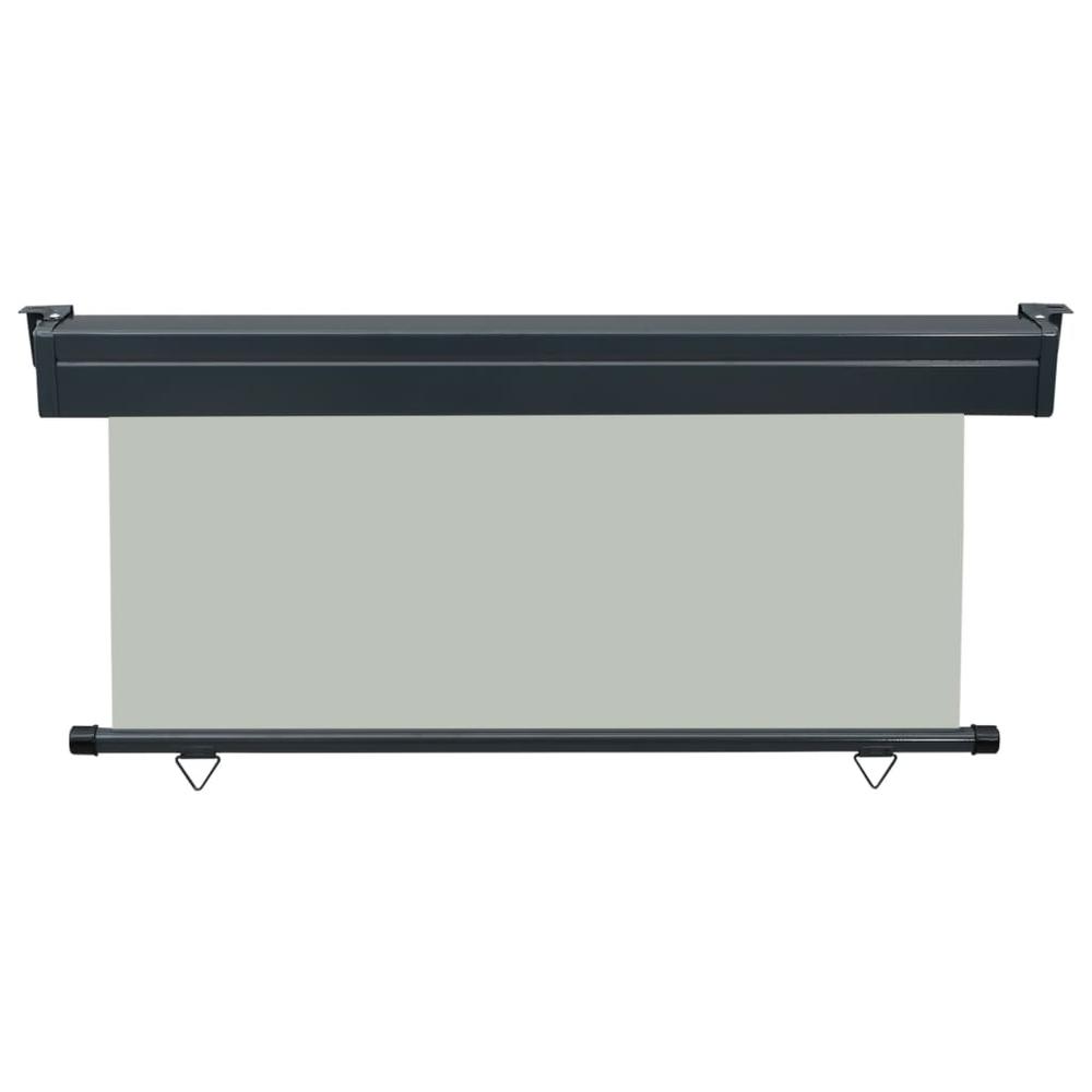 vidaXL Balcony Side Awning 63"x98.4" Gray, 48434. Picture 4