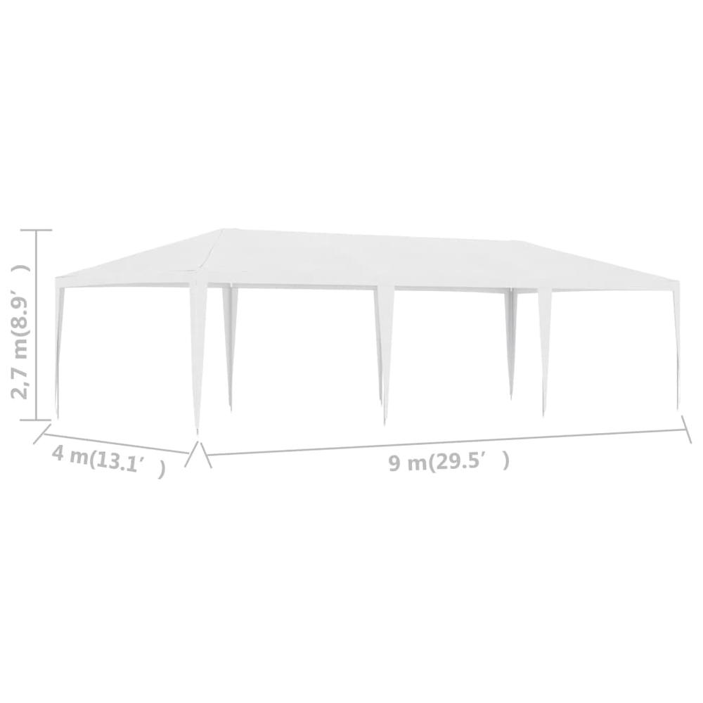 vidaXL Party Tent 13.1'x29.5' White, 48500. Picture 6