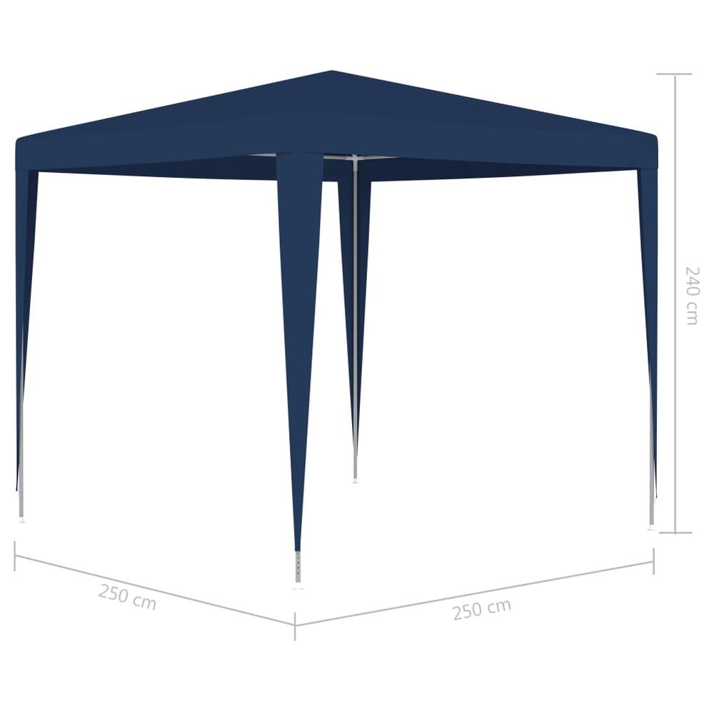 vidaXL Party Tent 8.2'x8.2' Blue. Picture 7