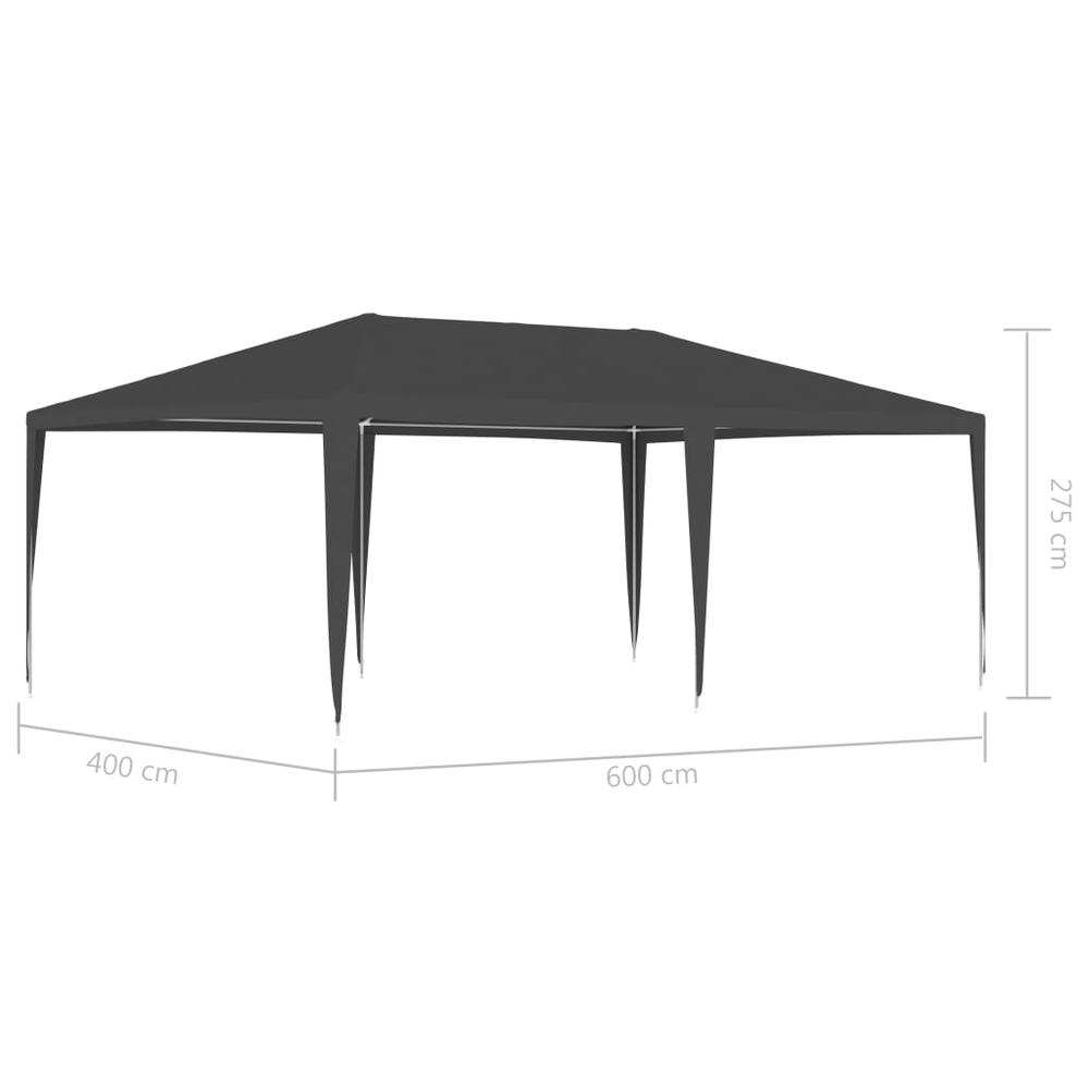 vidaXL Professional Party Tent 13.1'x19.7' Anthracite 0.3 oz/ftÂ². Picture 6