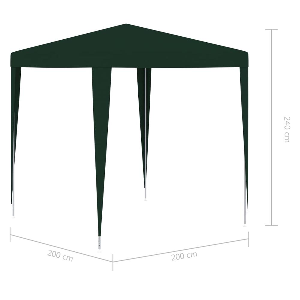 vidaXL Professional Party Tent 6.6'x6.6' Green. Picture 6