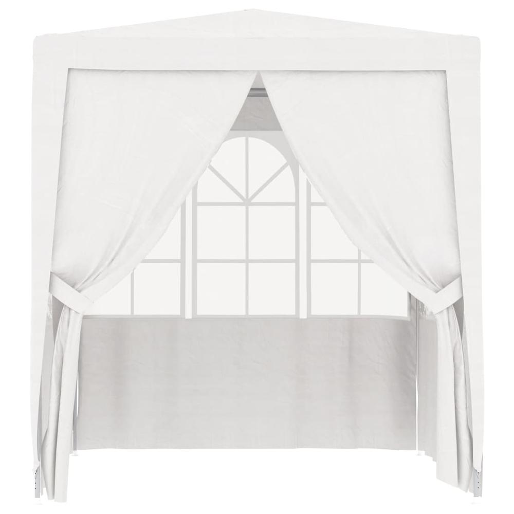 vidaXL Professional Party Tent with Side Walls 8.2'x8.2' White 90 g/mÂ², 48518. Picture 4
