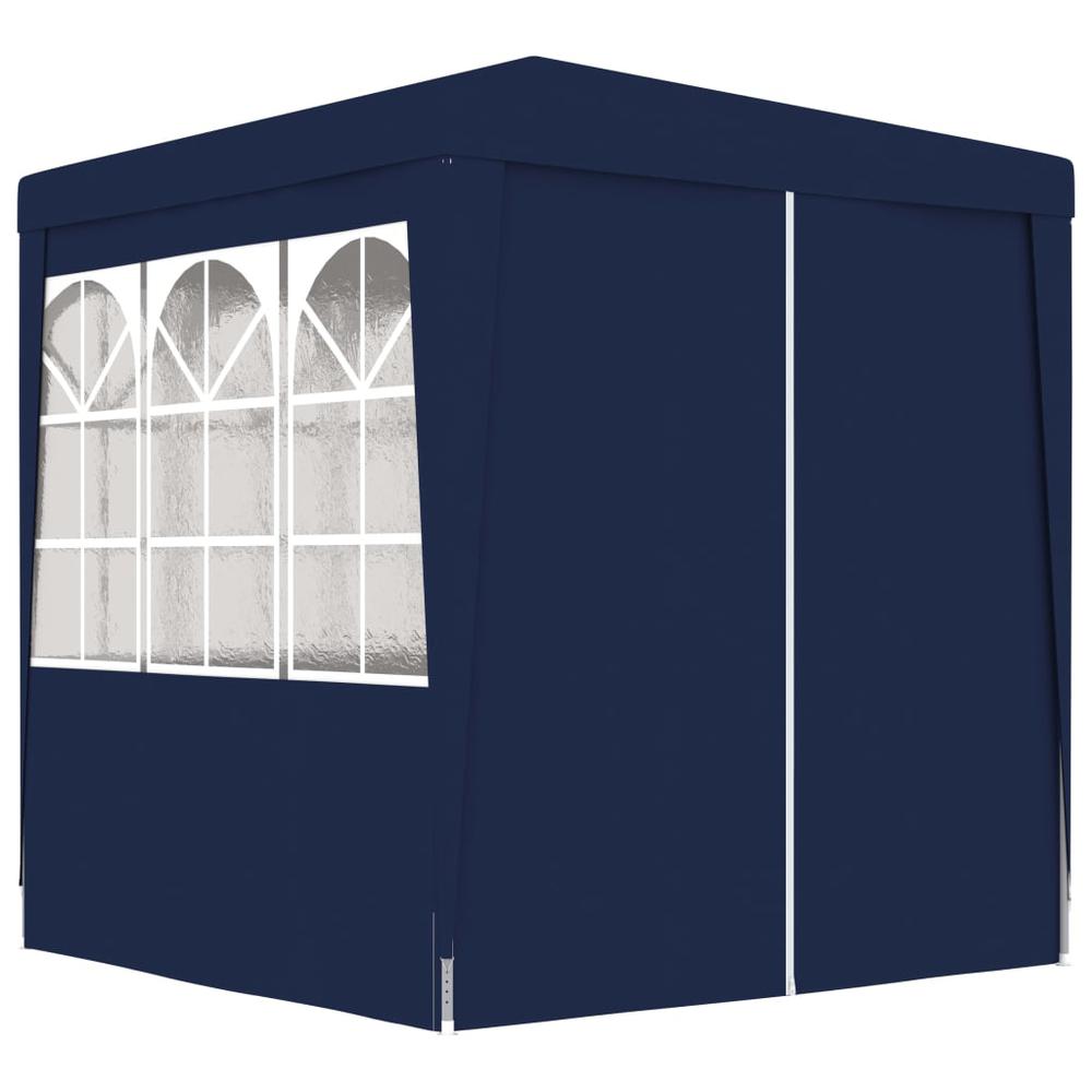 vidaXL Professional Party Tent with Side Walls 8.2'x8.2' Blue 90 g/mÂ², 48519. Picture 7