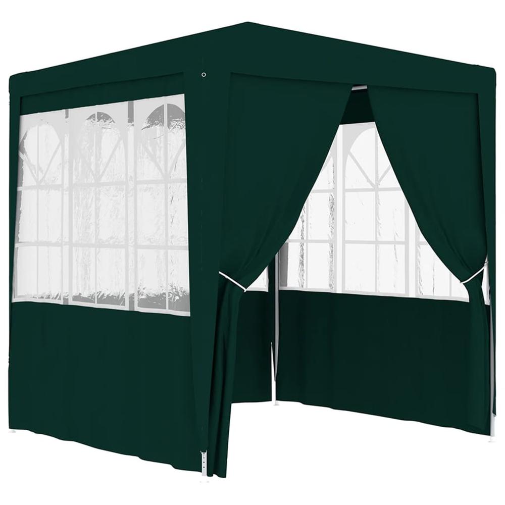 Professional Party Tent with Side Walls 6.6'x6.6' Green 0.3 oz/ftÂ². Picture 1