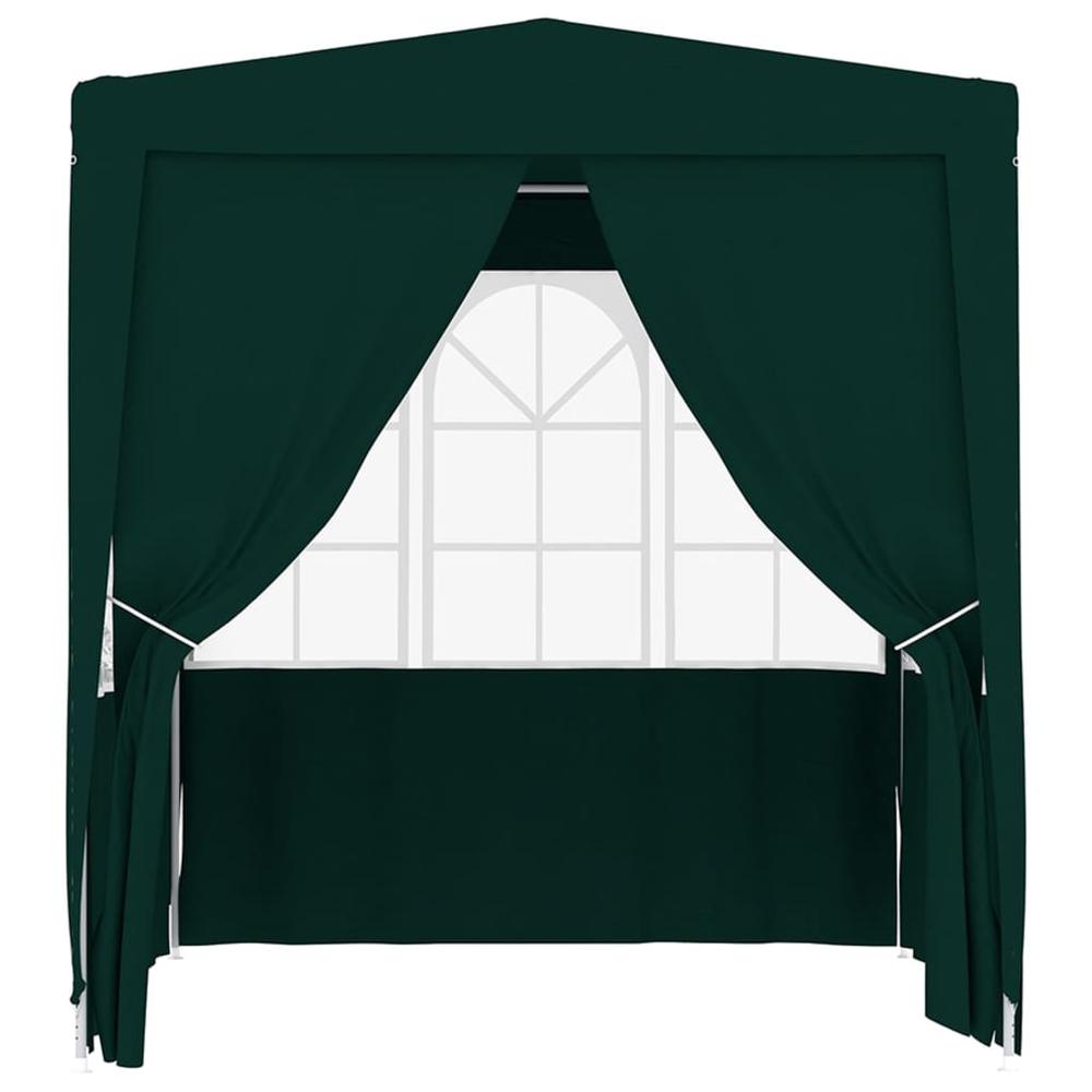 Professional Party Tent with Side Walls 6.6'x6.6' Green 0.3 oz/ftÂ². Picture 2