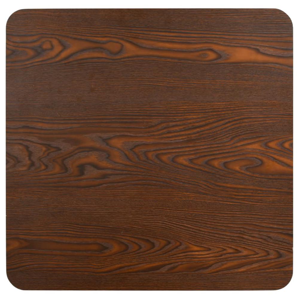 Bistro Table Dark Brown 23.6"x23.6" MDF. Picture 3