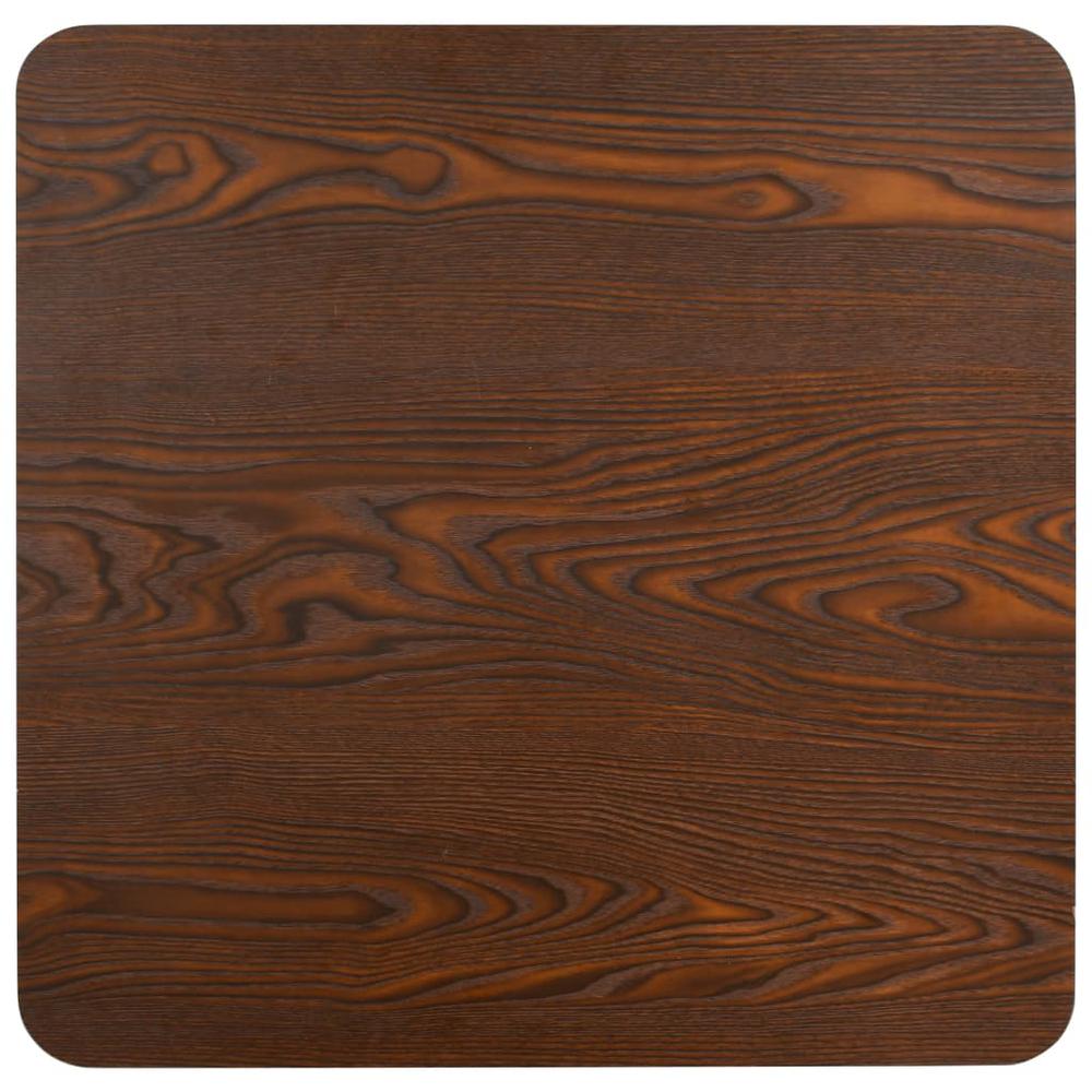 Bistro Table Dark Brown 31.5"x31.5" MDF. Picture 2