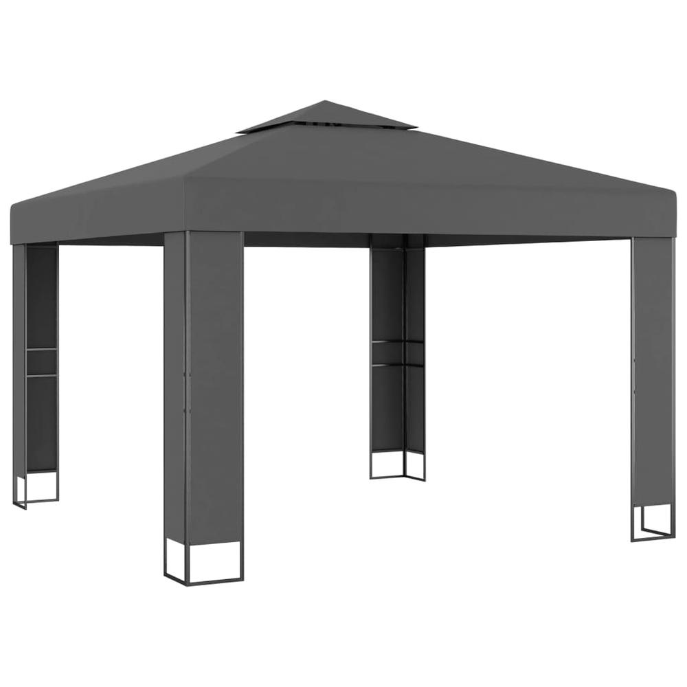 vidaXL Gazebo with Double Roof 118.1"x118.1" Anthracite 7952. The main picture.
