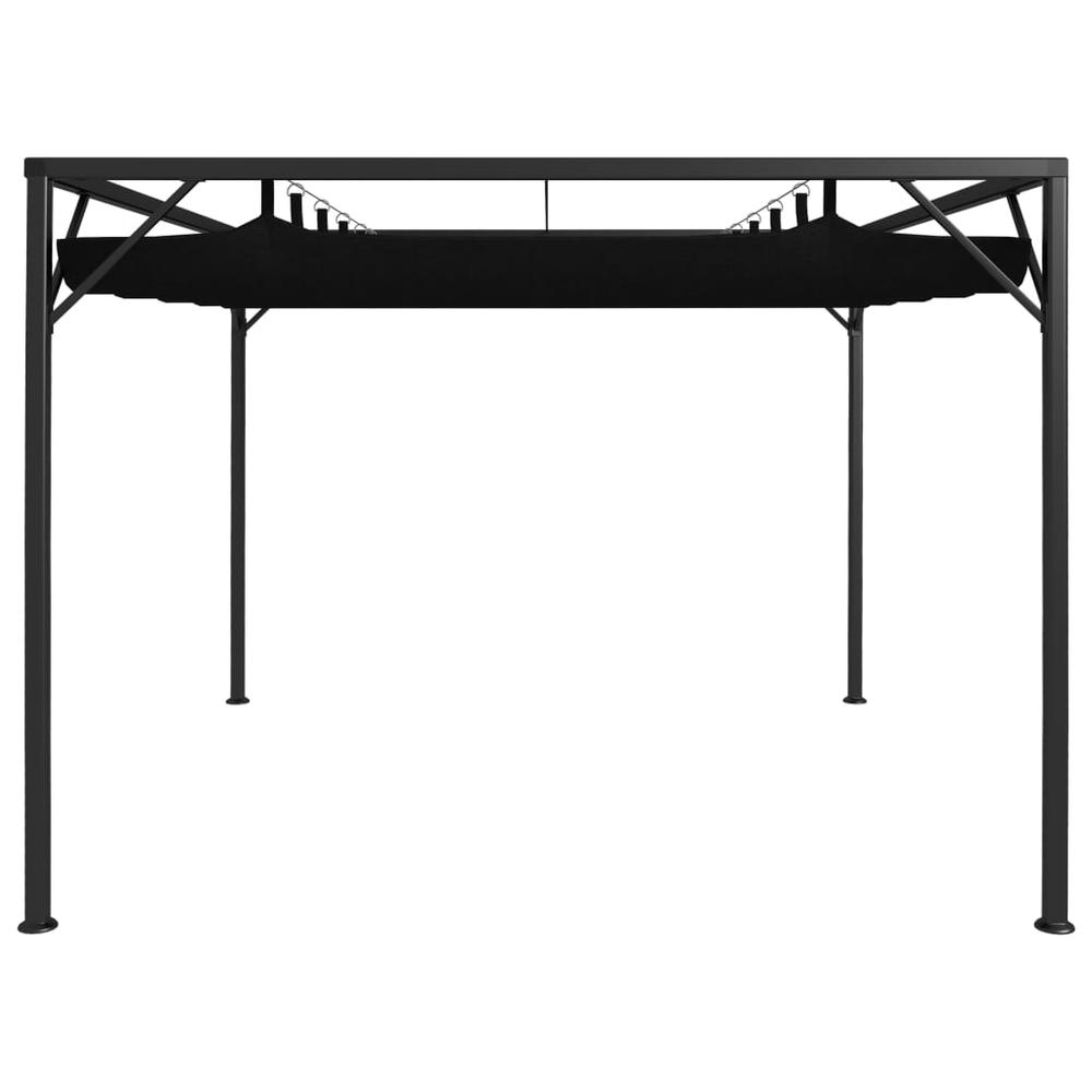 vidaXL Garden Gazebo with Retractable Roof Canopy 118.1"x118.1" Anthracite, 47954. Picture 2