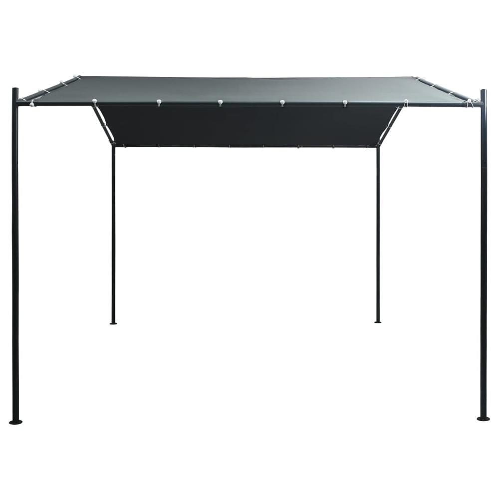 vidaXL Gazebo Pavilion Tent Canopy 9.8ft x9.8ft Steel Anthracite, 47963. Picture 2