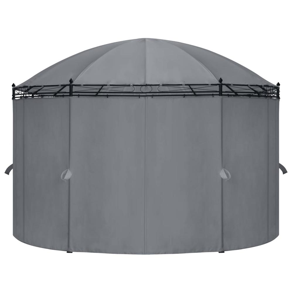 vidaXL Gazebo with Curtains 208.7"x137.8"x104.3" Anthracite, 48035. Picture 5