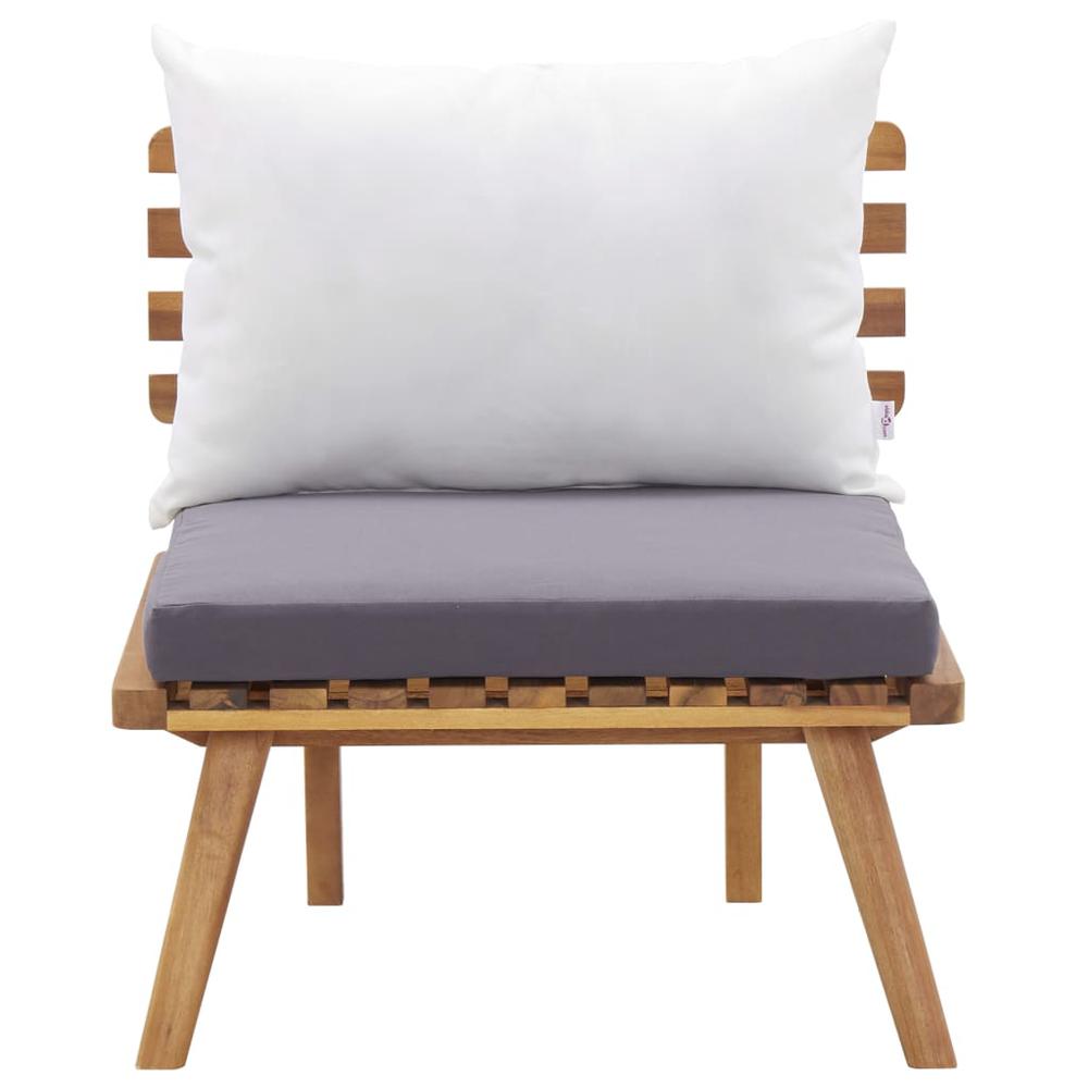 vidaXL Garden Chair with Cushions Solid Acacia Wood, 46671. Picture 2