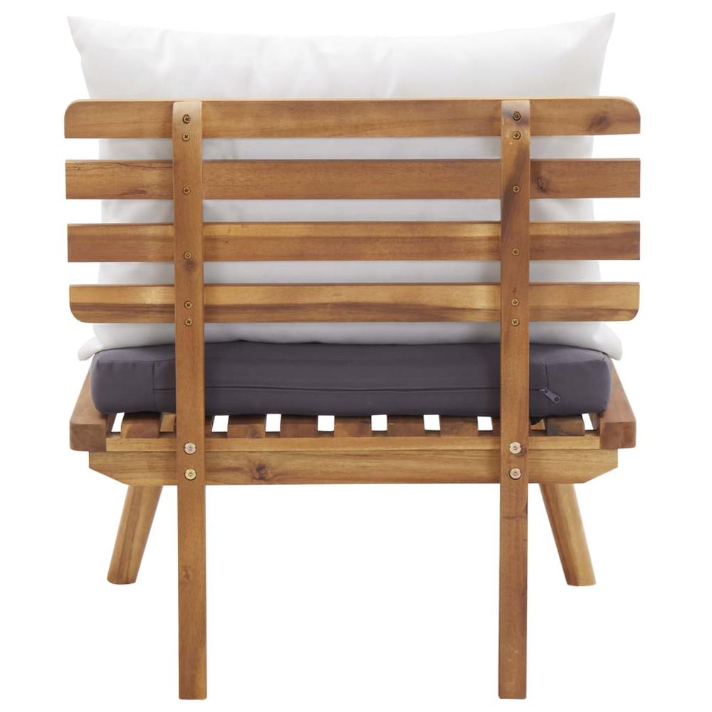 vidaXL Garden Chair with Cushions Solid Acacia Wood, 46671. Picture 4