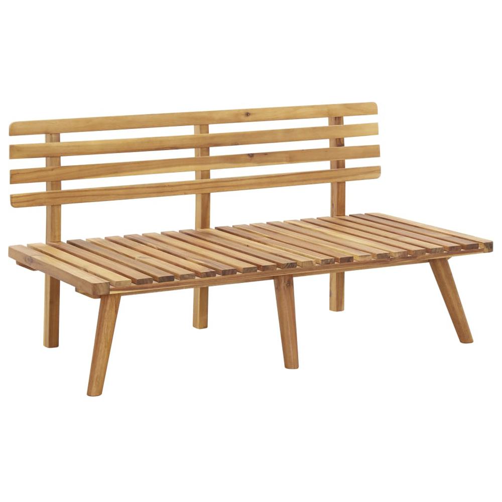 vidaXL Garden Bench with Cushions 45.3" Solid Acacia Wood, 46672. Picture 5