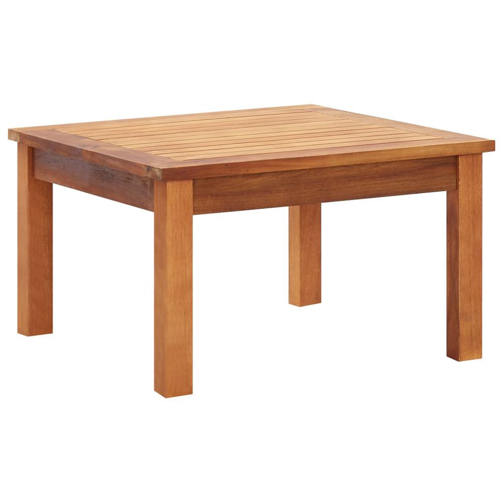 vidaXL Garden Coffee Table 23.6"x23.6"x14.2" Solid Acacia Wood, 46004. Picture 1