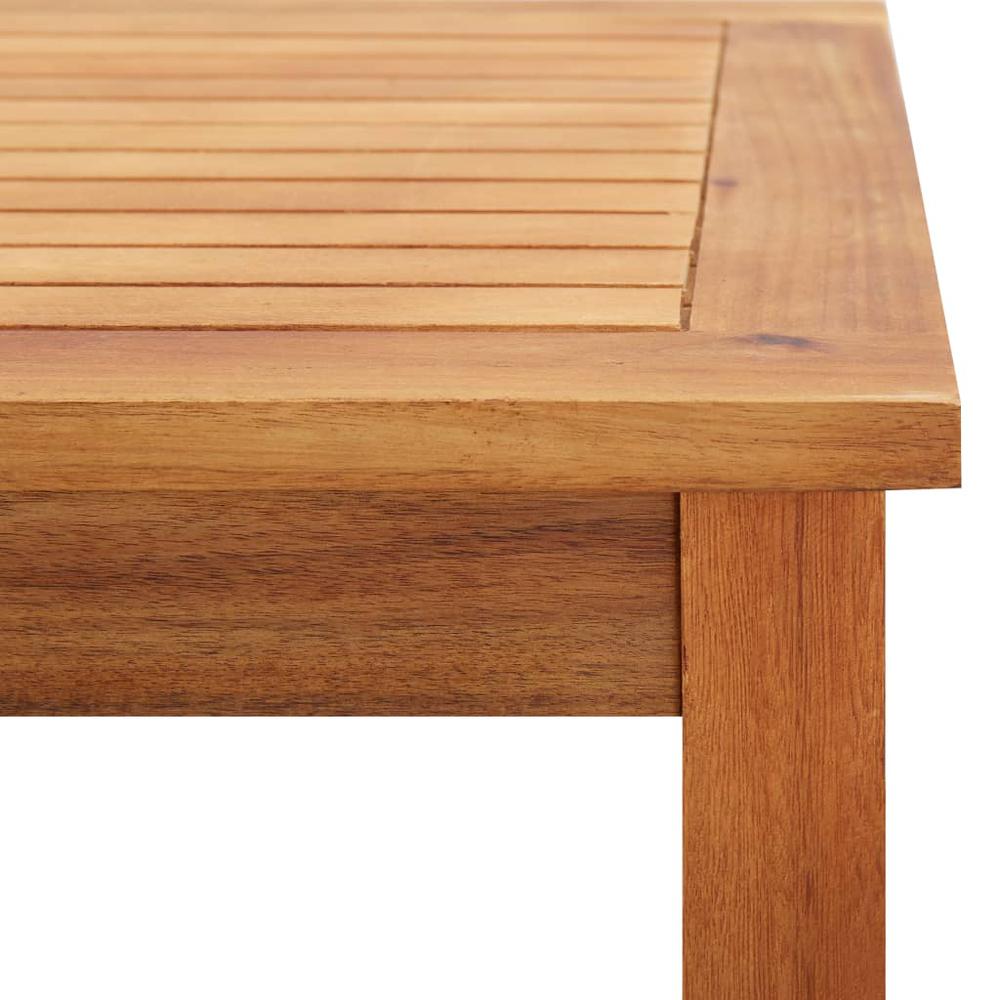 vidaXL Garden Coffee Table 23.6"x23.6"x14.2" Solid Acacia Wood, 46004. Picture 5