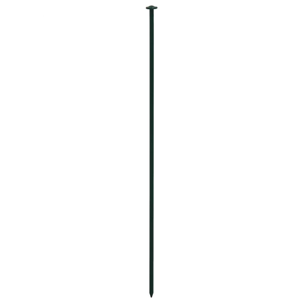 Arched Garden Fence Set 30.4"x10.2" Green. Picture 4
