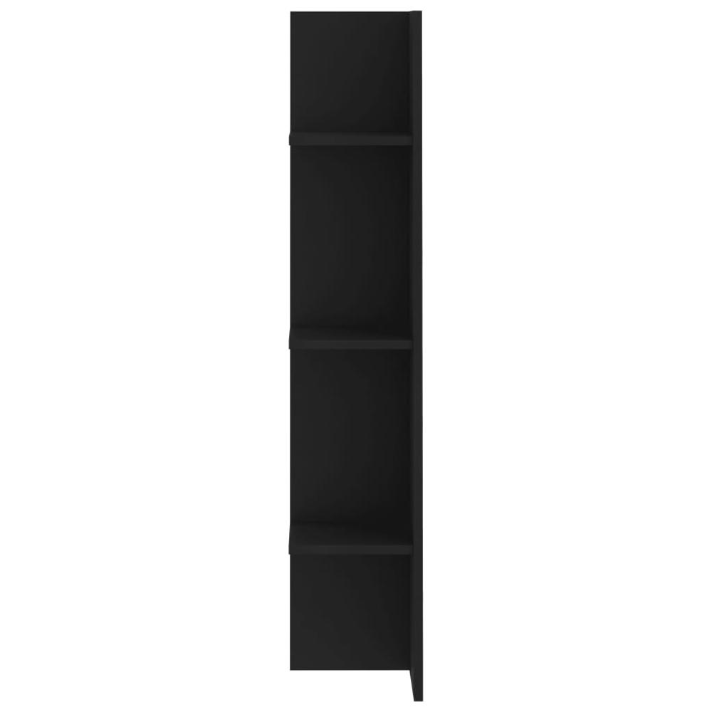 vidaXL TV Cabinet Black 59.8"x8.7"x44.5" Chipboard, 800739. Picture 5