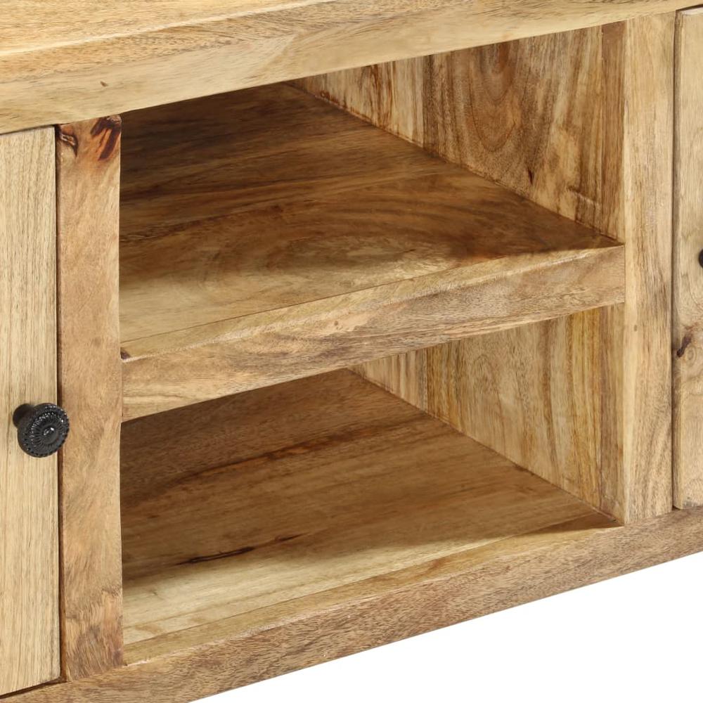 vidaXL Sideboard 39.4"x13.8"x23.6" Solid Mango Wood, 285862. Picture 5