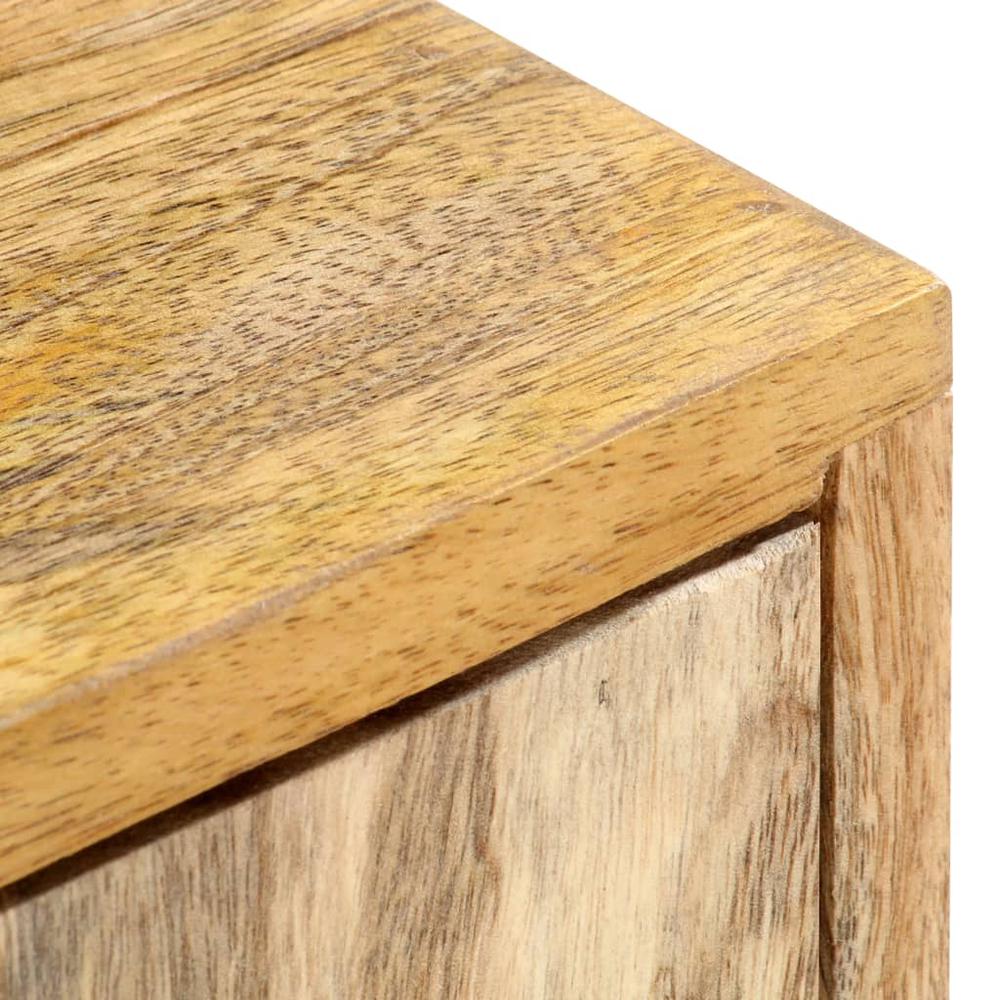 vidaXL TV Cabinet 55.1"x11.8"x19.7" Solid Mango Wood, 285863. Picture 7