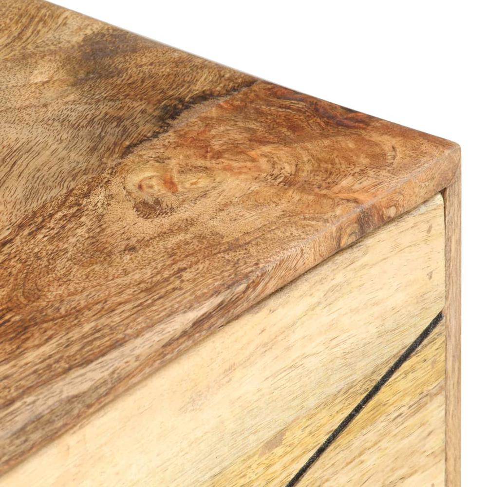 vidaXL Bedside Cabinet 15.7"x11.8"x19.7" Solid Mango Wood, 285875. Picture 5