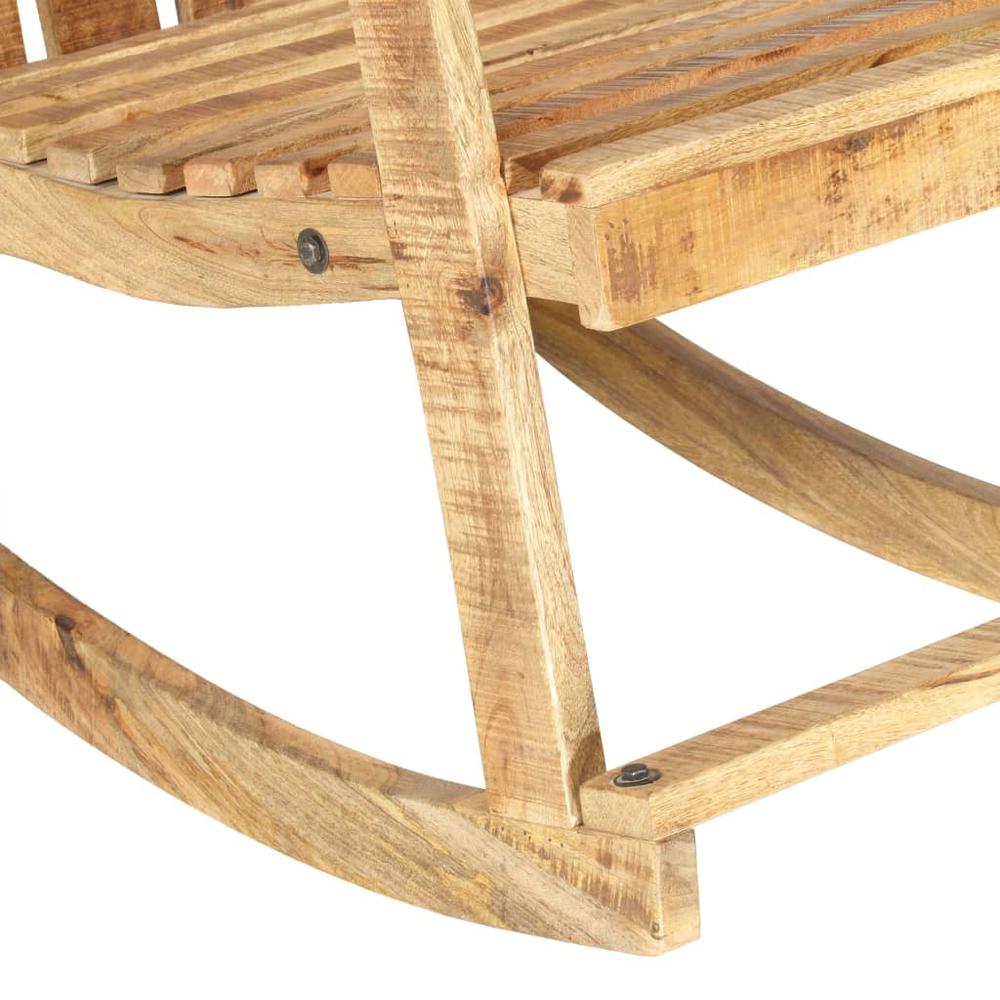 vidaXL Garden Rocking Chair Solid Mango Wood. Picture 6