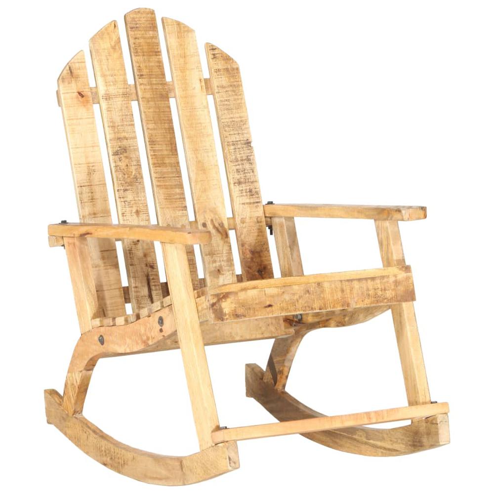 vidaXL Garden Rocking Chair Solid Mango Wood. Picture 8