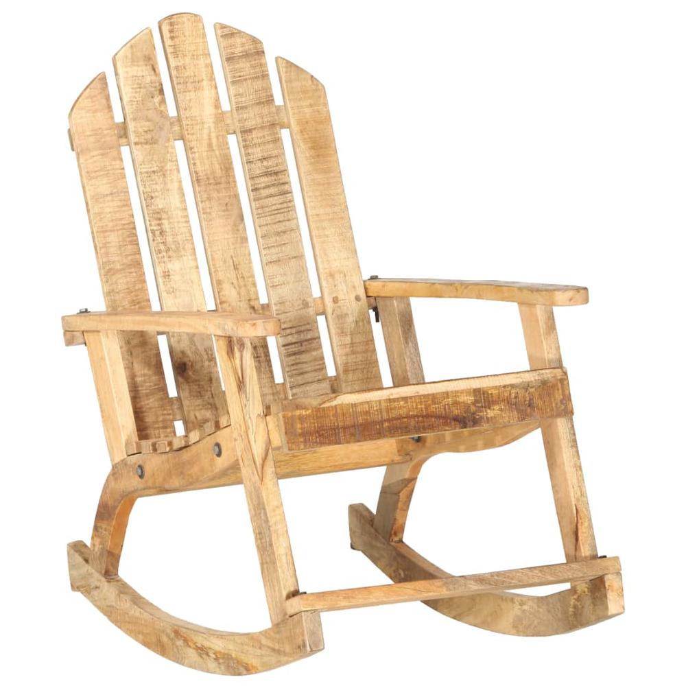 vidaXL Garden Rocking Chair Solid Mango Wood. Picture 9