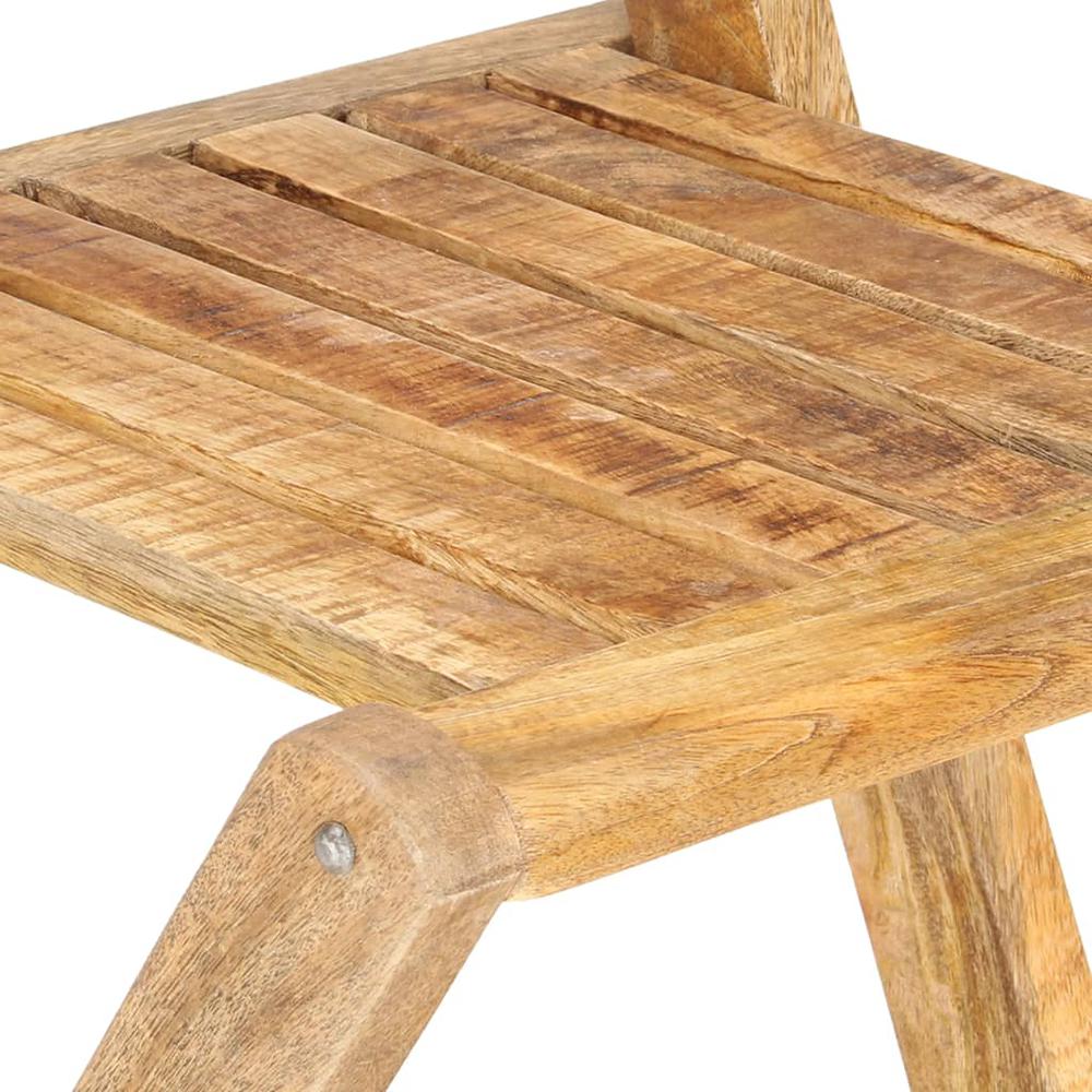 vidaXL Folding Patio Bar Chairs 2 pcs Solid Mango Wood. Picture 7