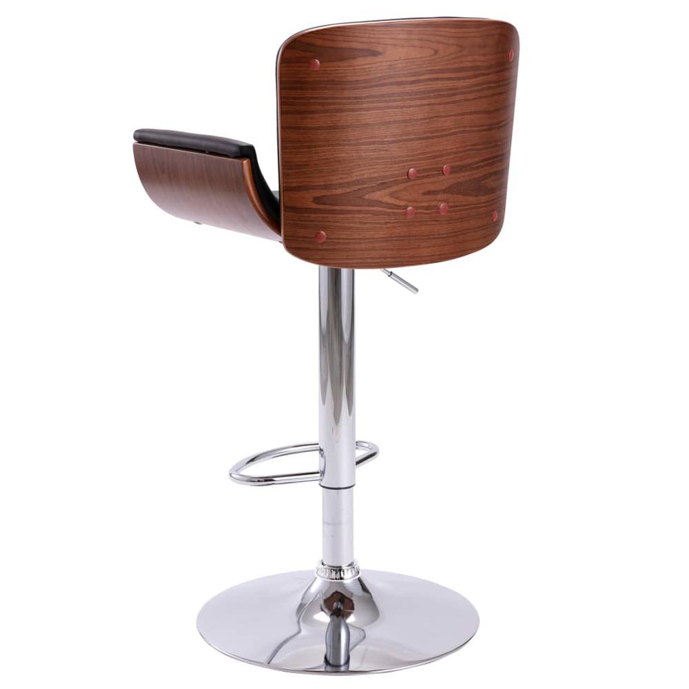 Bar Stool Black Faux Leather. Picture 2