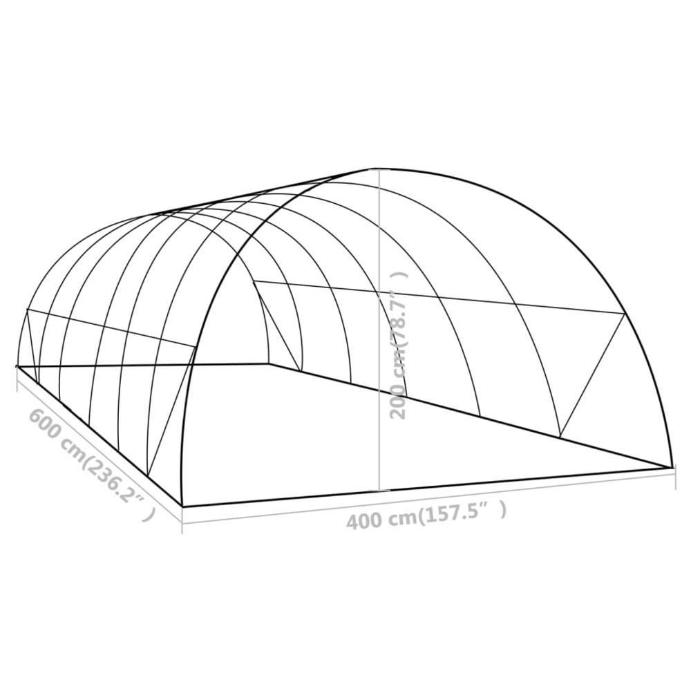 vidaXL Greenhouse 258.3 ft² 236.2"x157.5"x78.7" 8161. Picture 10